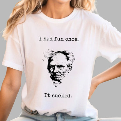 I Had Fun Once - It Sucked Geek T-Shirt