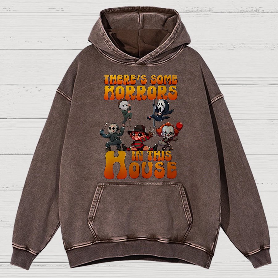Horror Movie Halloween Vintage Distressed Hoodie