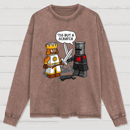 King Vs Knight Washed Long Sleeve Tee