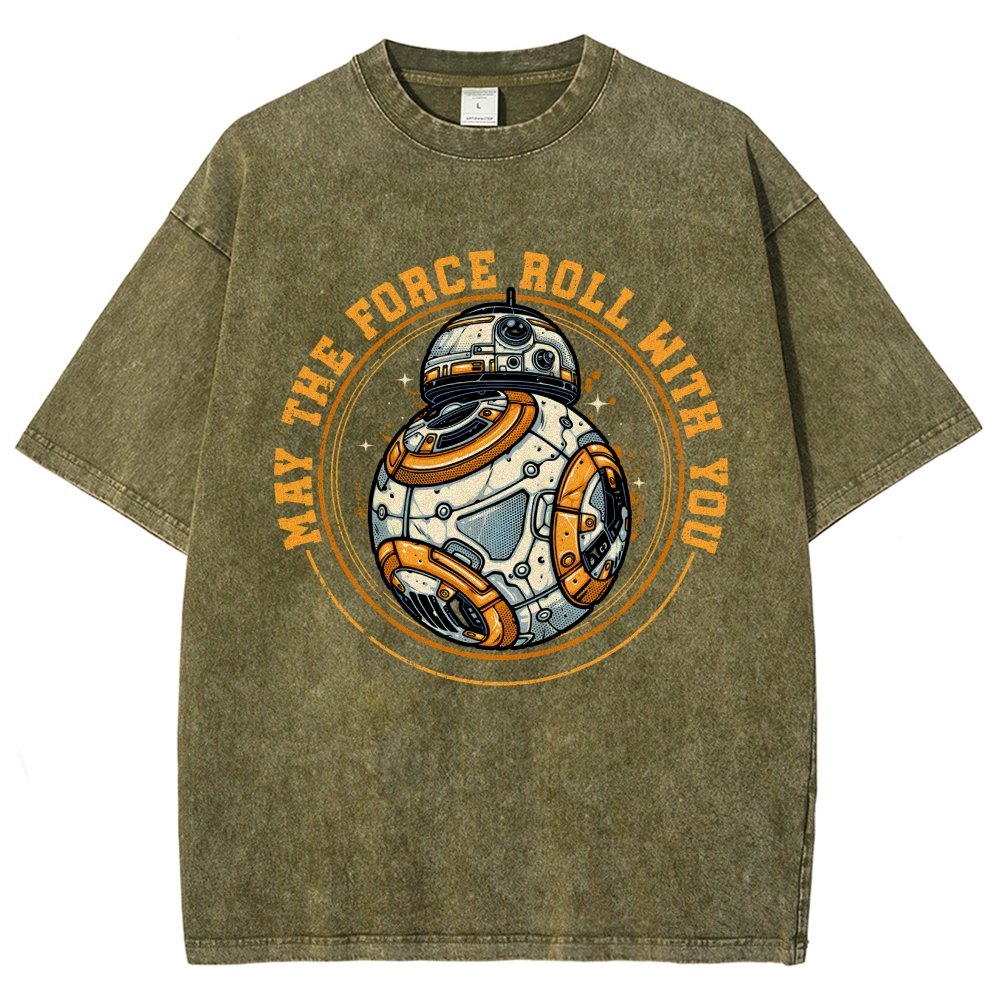 May the power roll with you Vintage Distressed T-shirt