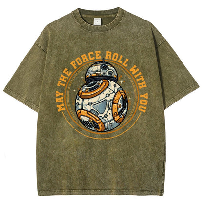 May the power roll with you Vintage Distressed T-shirt
