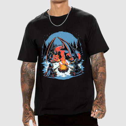Cozy Dragon Fantasy Geek T-Shirt