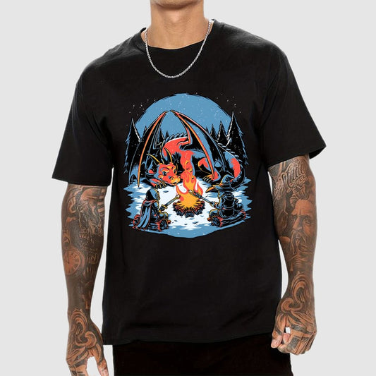 Cozy Dragon Fantasy Geek T-Shirt