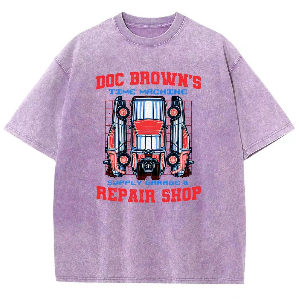 Time Machine Repair Shop Vintage Distressed T-shirt