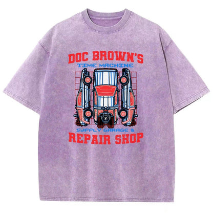 Time Machine Repair Shop Vintage Distressed T-shirt