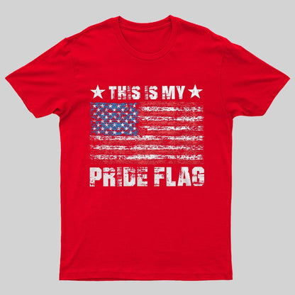 Men's Patriotic Shirt This Is My Pride Flag Geeky T-Shirt