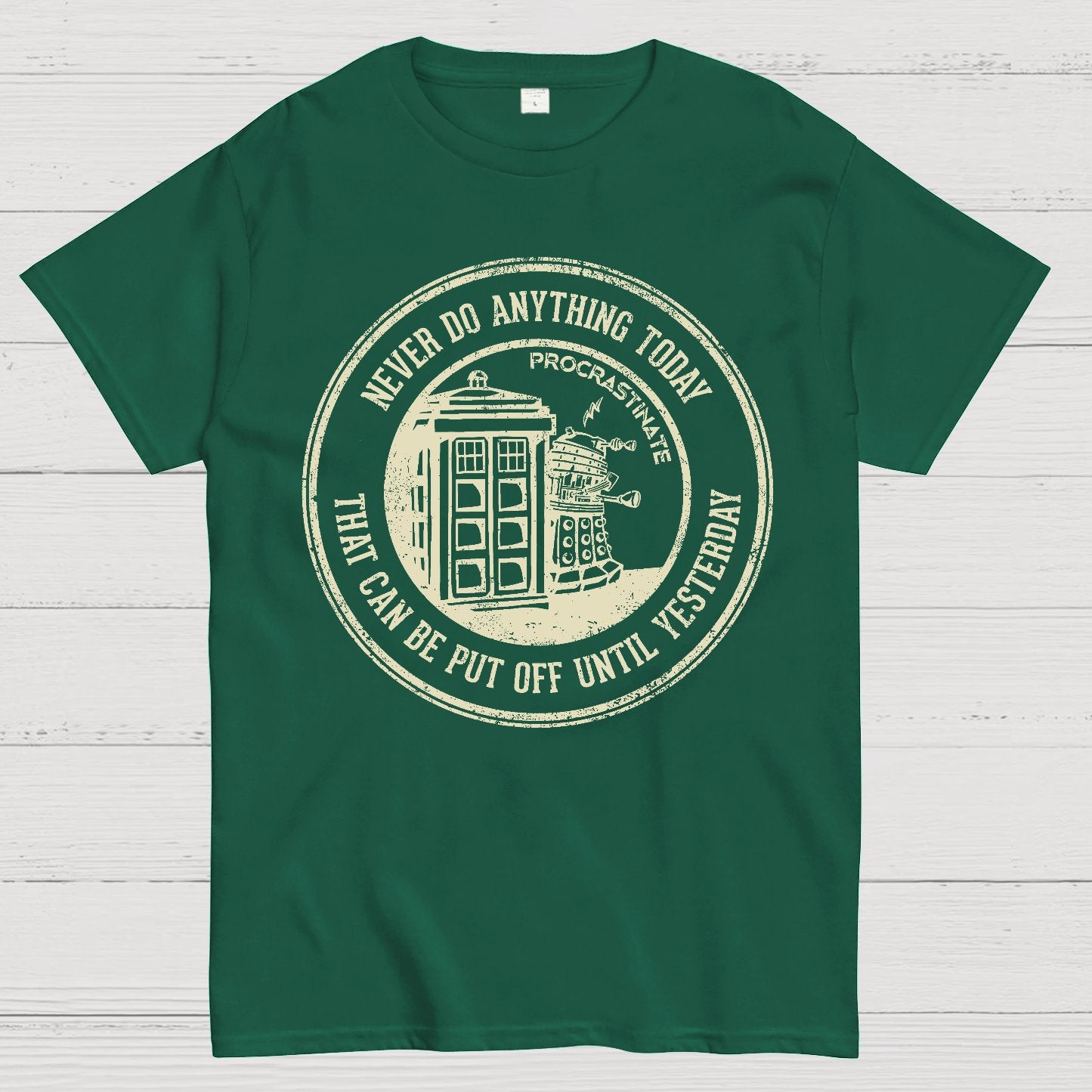 Time Travel Procrastination Geek T-Shirt