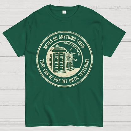 Time Travel Procrastination Geek T-Shirt