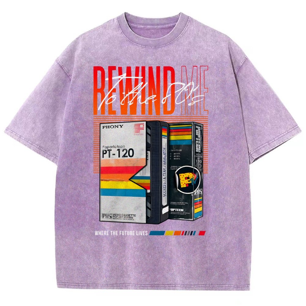 Rewind Me to The 80's Vintage Distressed T-shirt