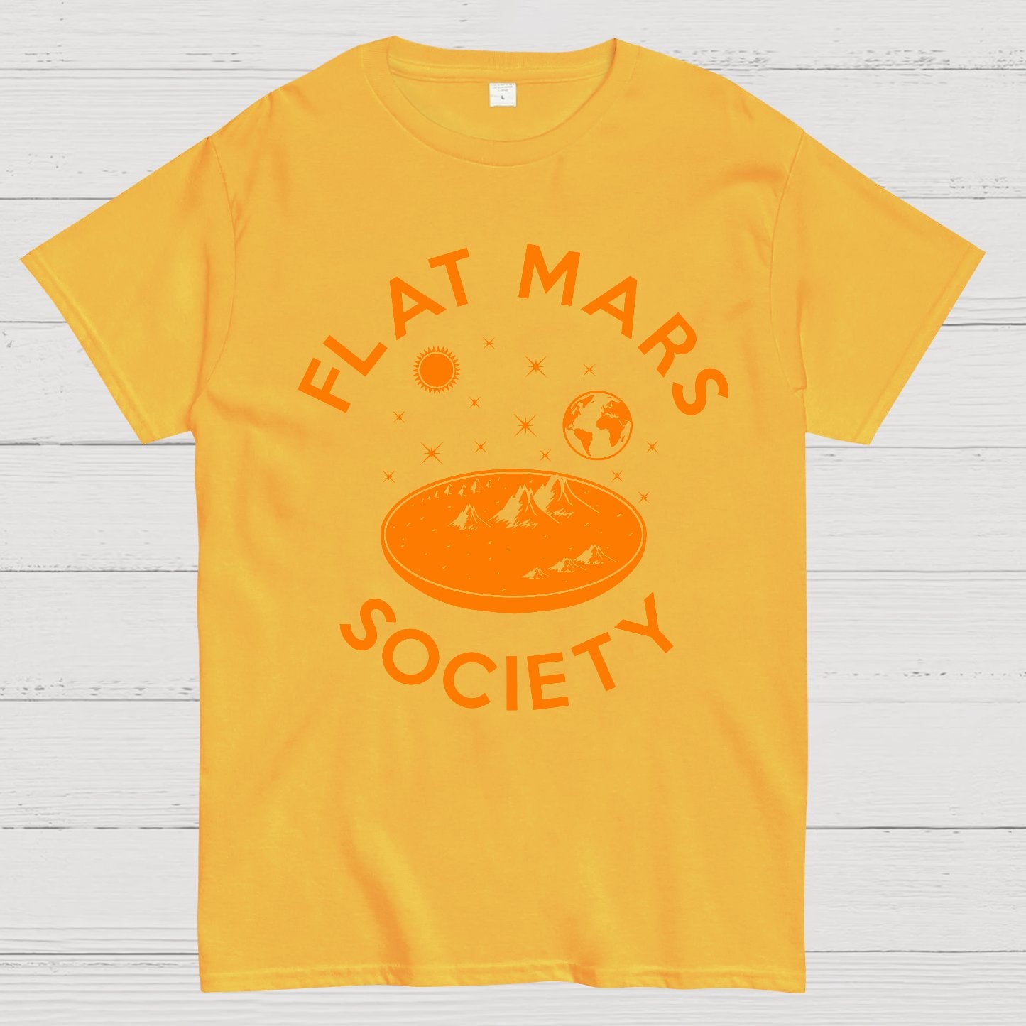 Flat mars society Nerdy T-Shirt