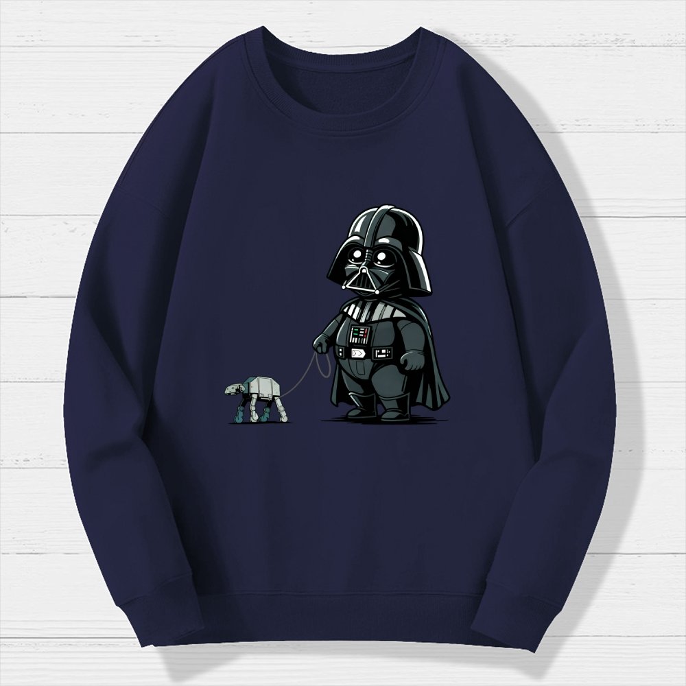 Walking The Mechanical Robot Dog Geek Cotton Sweatshirt