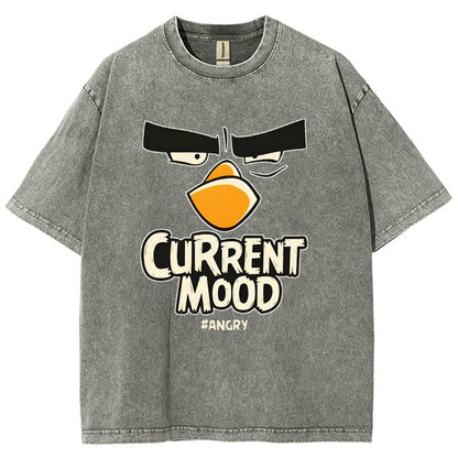 Current Mood Angry Funny Vintage Distressed T-shirt