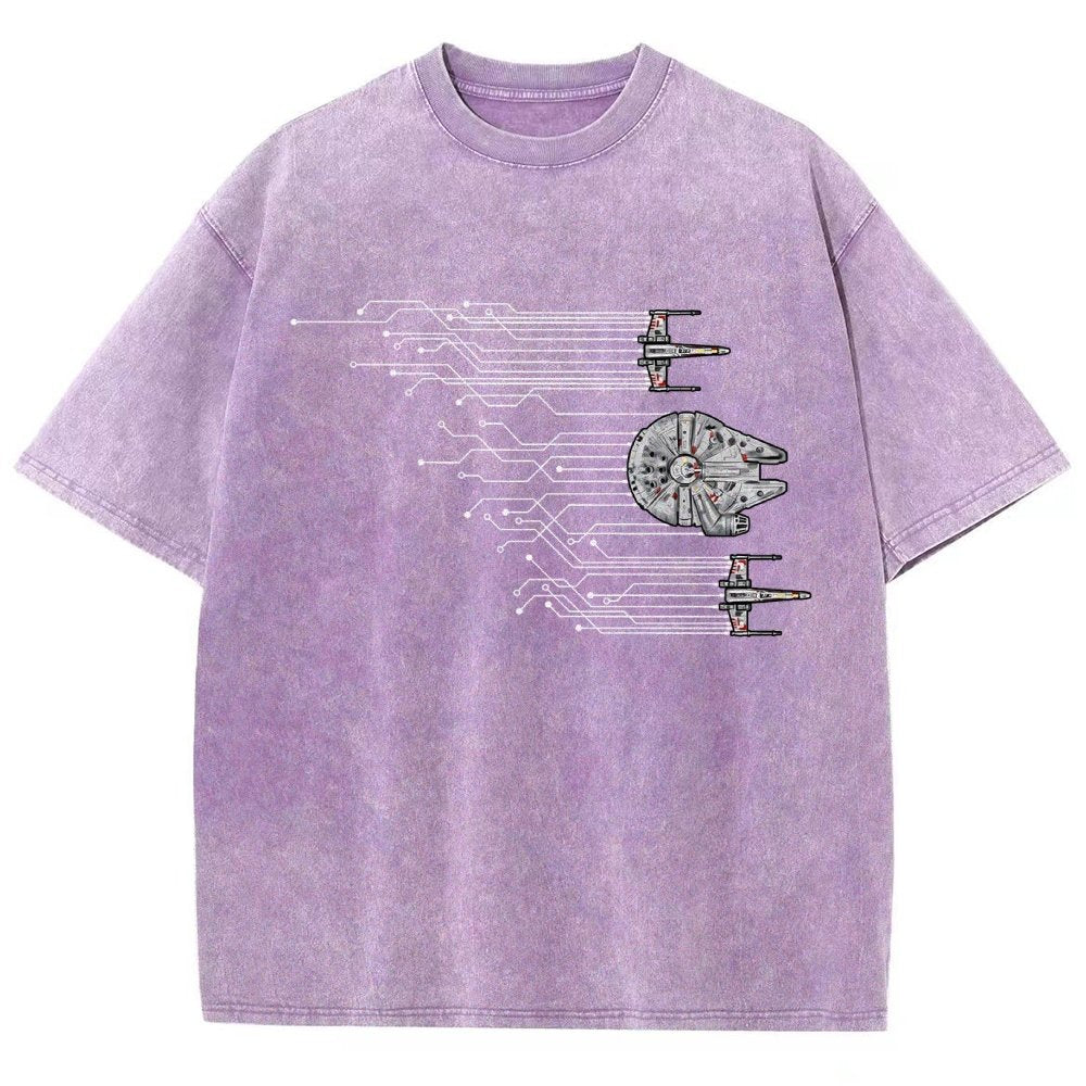Microships – The Fastest Circuit in the Galaxy Vintage Distressed T-shirt