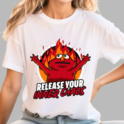 Chaos Puppet Fire Geek T-Shirt