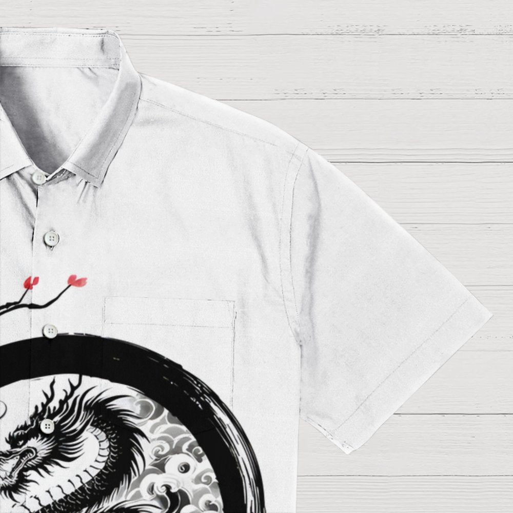Enso Dragon Geek Hawaiian Shirt