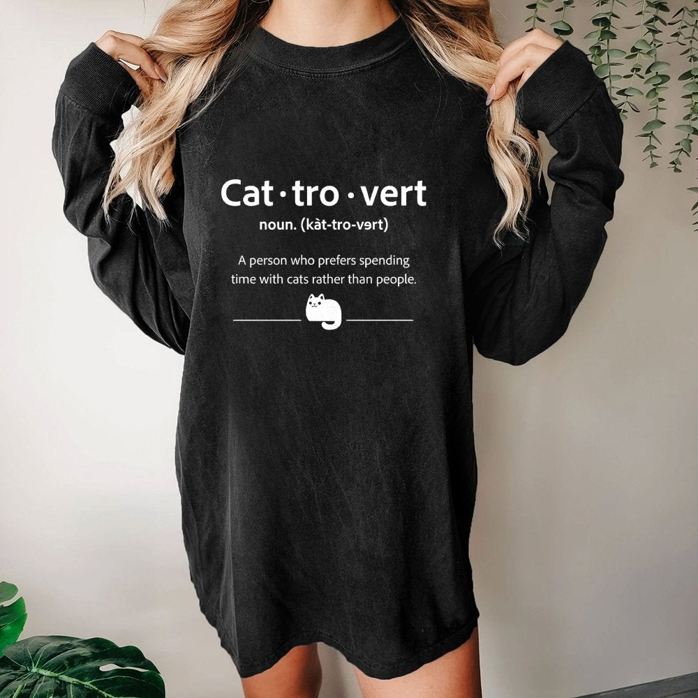 Cat-Tro-Vert Washed Long Sleeve Tee