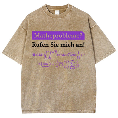Funny Word Matheprobleme Vintage Distressed T-shirt