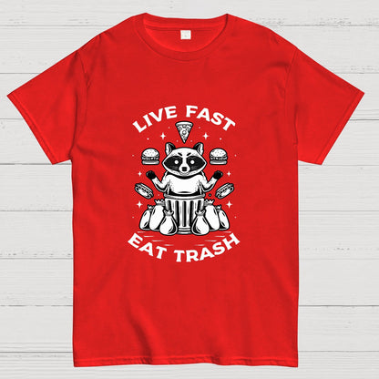 Live Fast Eat Trash Geek T-Shirt
