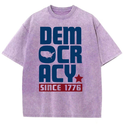 Democracy Since 1776 Vintage Distressed T-shirt