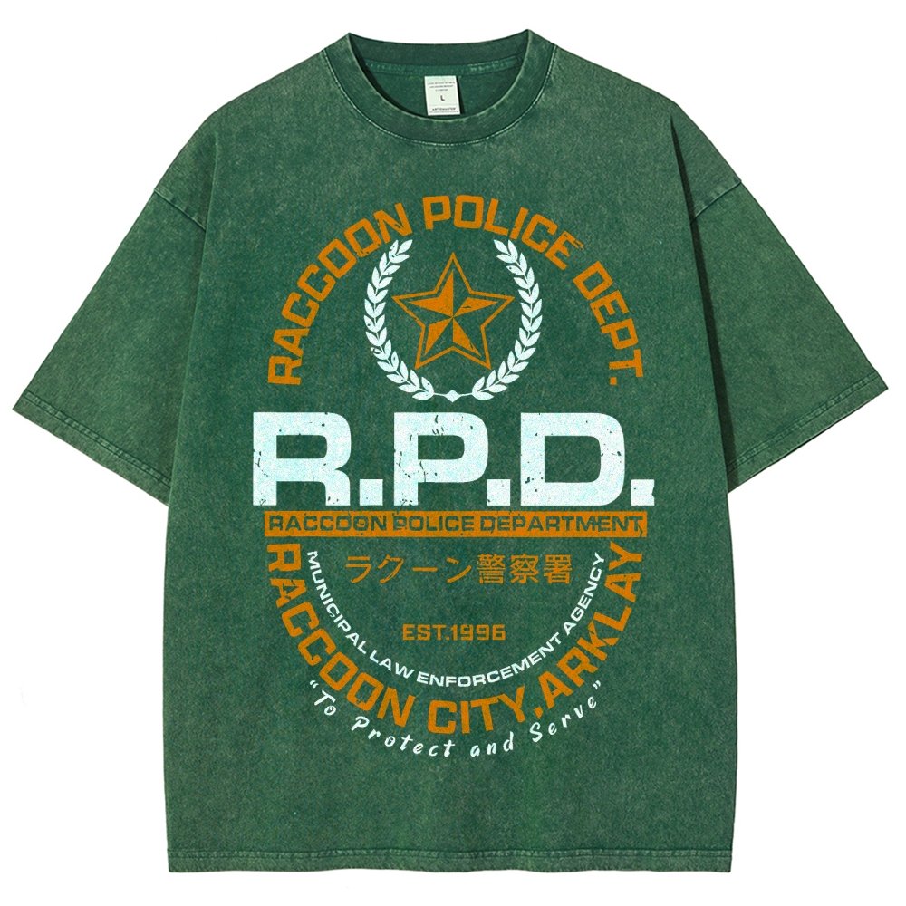 City PD Vintage Distressed T-shirt