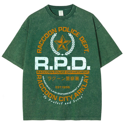 City PD Vintage Distressed T-shirt