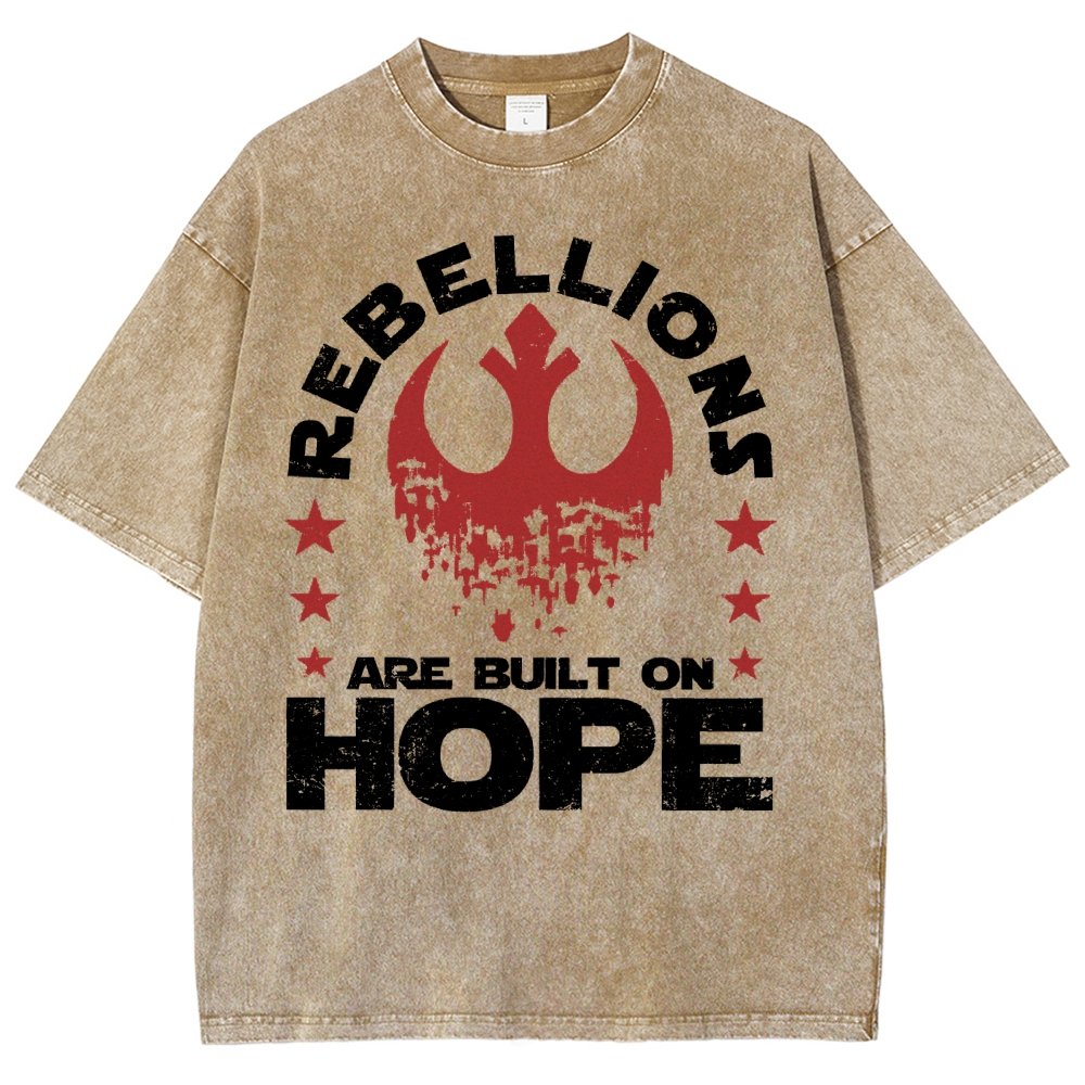 Star Galaxy's  Retro Rebellions Are Built On Hope Vintage Distressed T-shirt