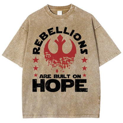 Star Galaxy's  Retro Rebellions Are Built On Hope Vintage Distressed T-shirt