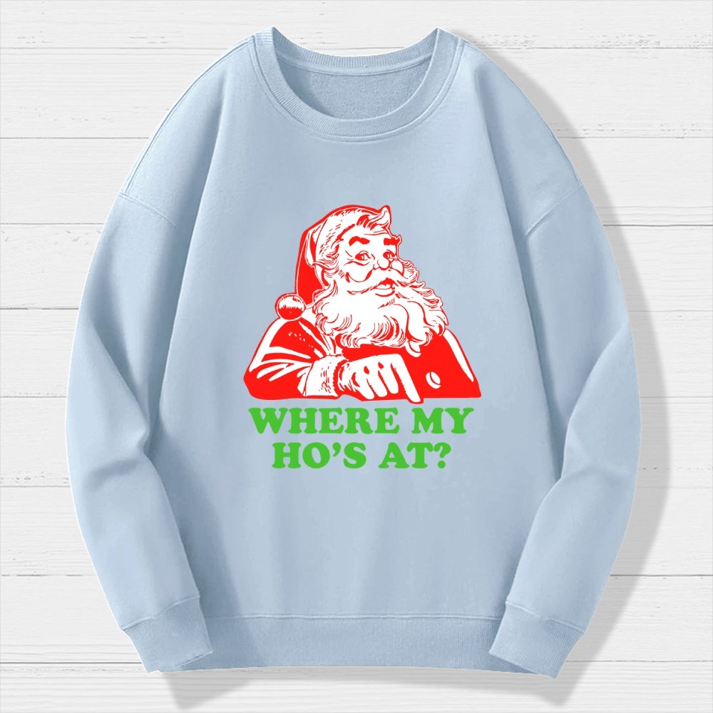 Ho Ho Ho Christmas Geek Cotton Sweatshirt