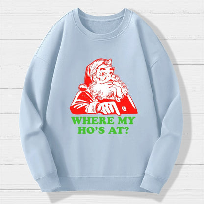 Ho Ho Ho Christmas Geek Cotton Sweatshirt