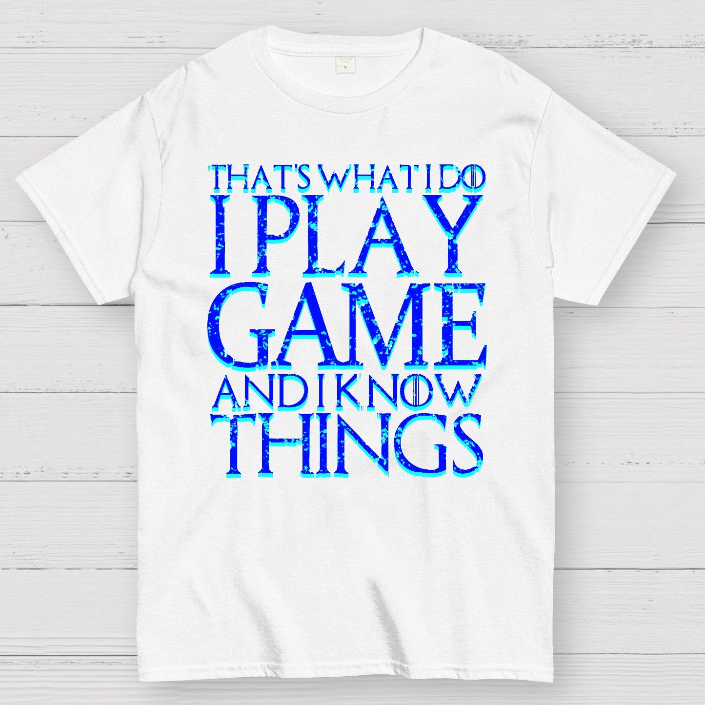 That's What I Do I Play Game And I Know Things Geek T-Shirt