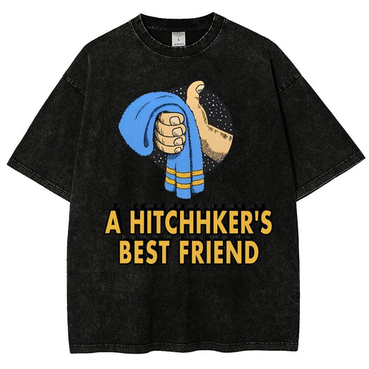 A Hitchhiker‘S Best Friend  Vintage Distressed T-shirt