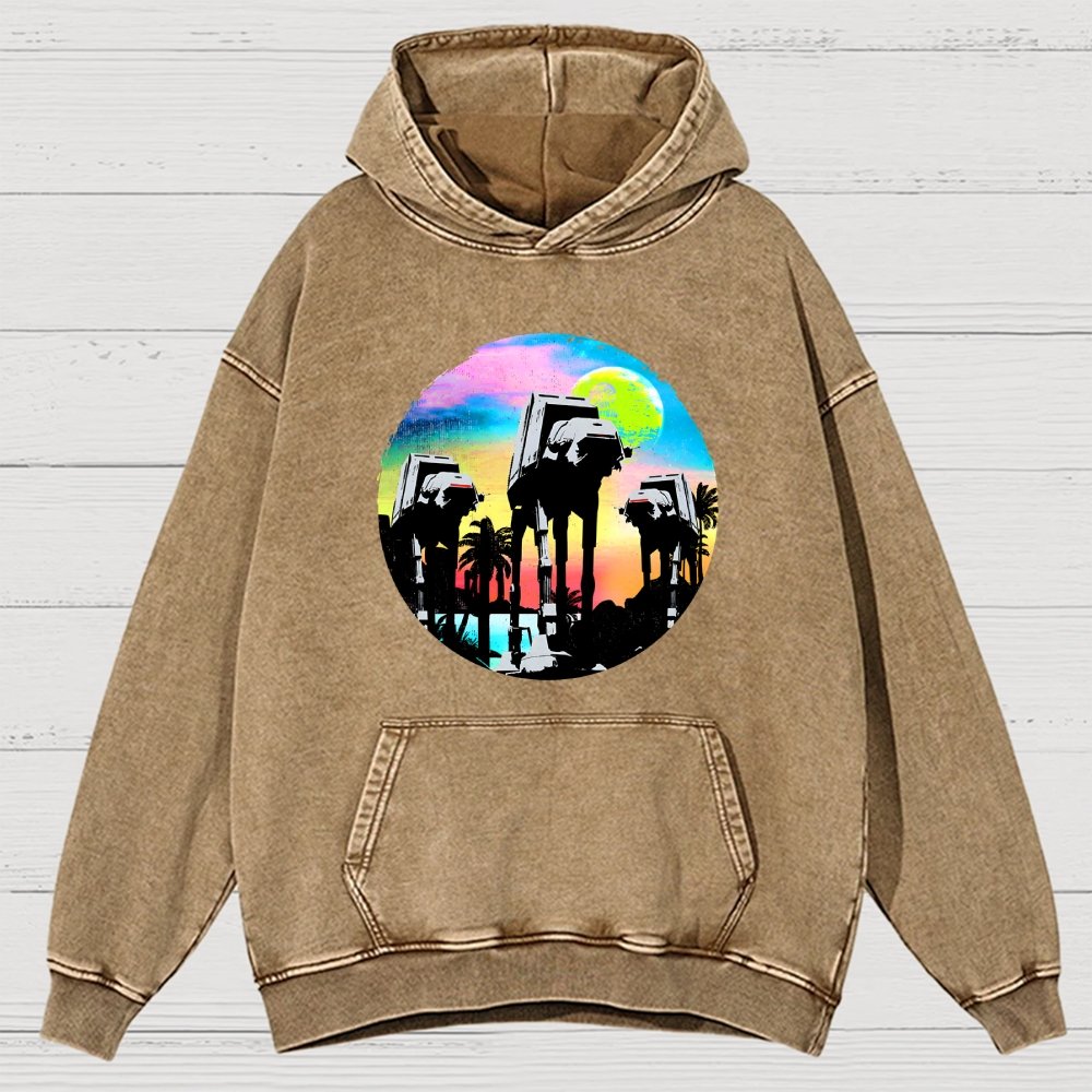 Retro Walker Adventure Vintage Distressed Hoodie