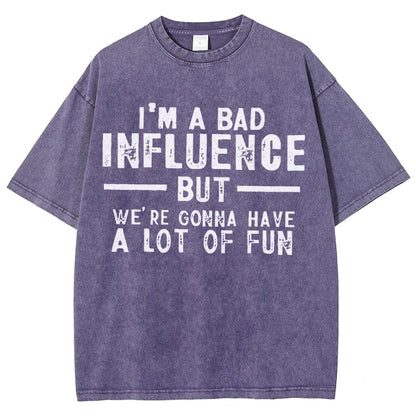 I'm a Bad Vintage Distressed T-shirt
