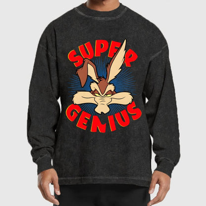Super Genius Washed Long Sleeve Tee