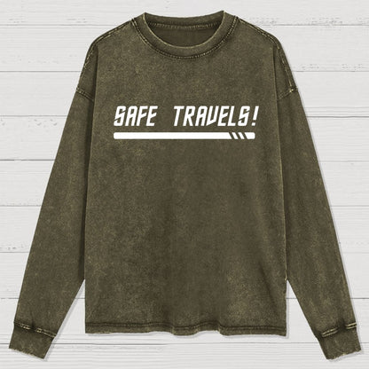 Red Shirt Traveler Washed Long Sleeve Tee
