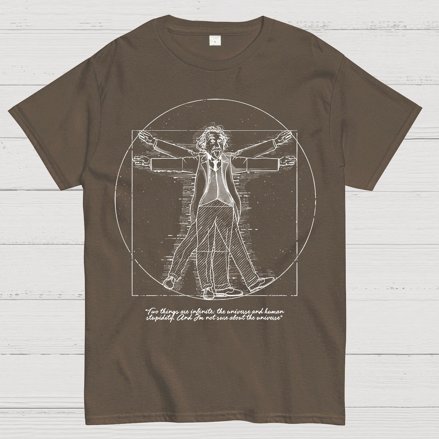 Vitruvian Genius Geek T-Shirt