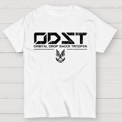 Space Trooper White Vintage Geek T-Shirt