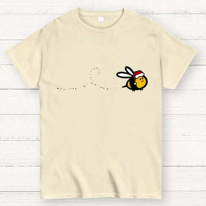 Minimal Christmas Bee Geek T-Shirt