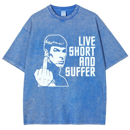 Live Short and Suffer Vintage Distressed T-shirt