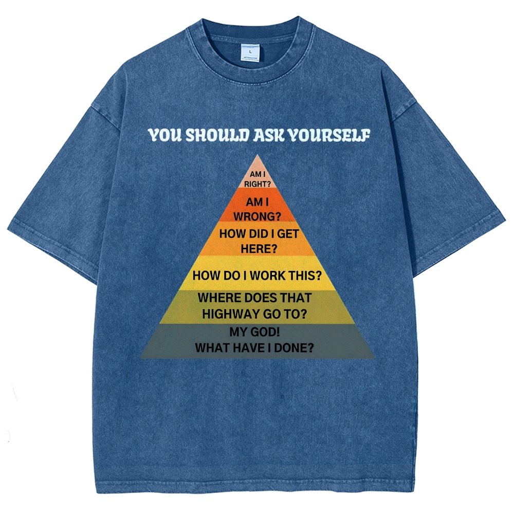 You Should Ask Yourself Vintage Distressed T-shirt