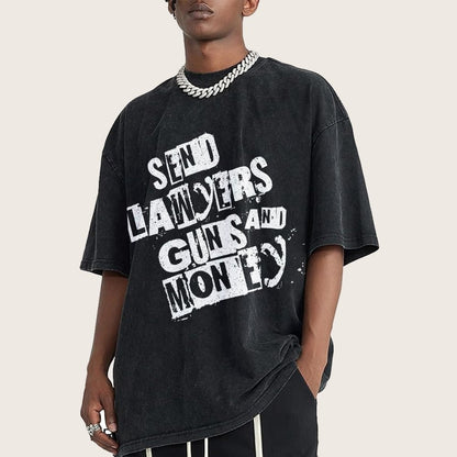 Send Lawyers Guns And Money Vintage Distressed T-shirt