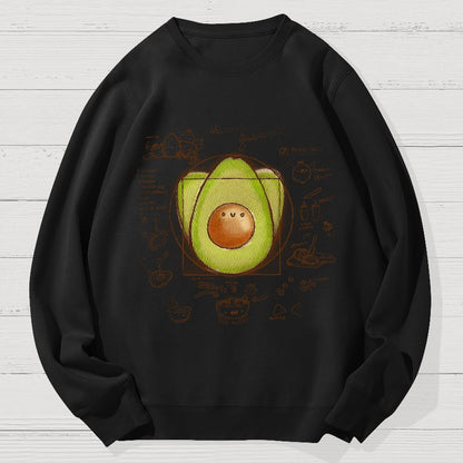 Divine Avocado Recipe Geek Cotton Sweatshirt