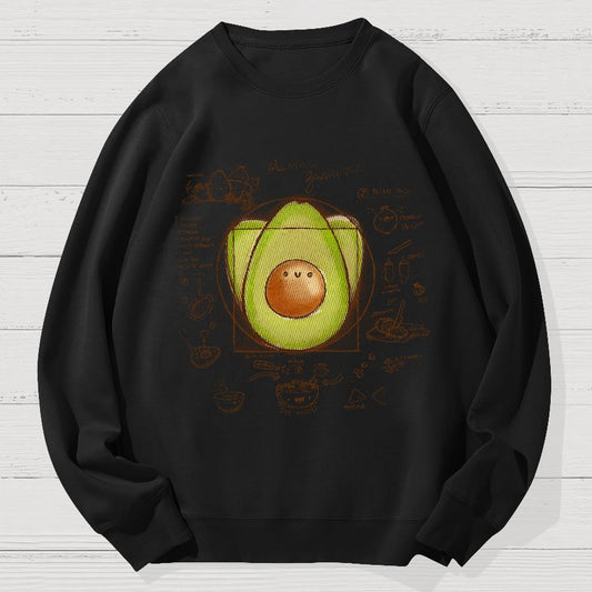Divine Avocado Recipe Geek Cotton Sweatshirt