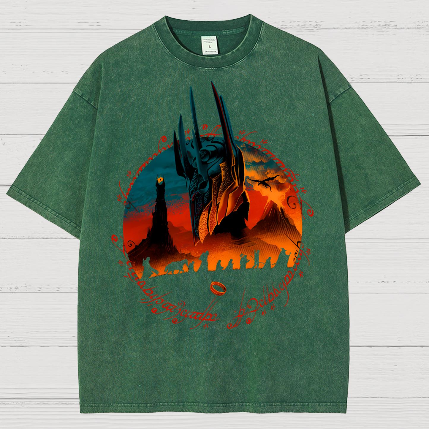 Fiery Mountain Quest Vintage Distressed T-shirt