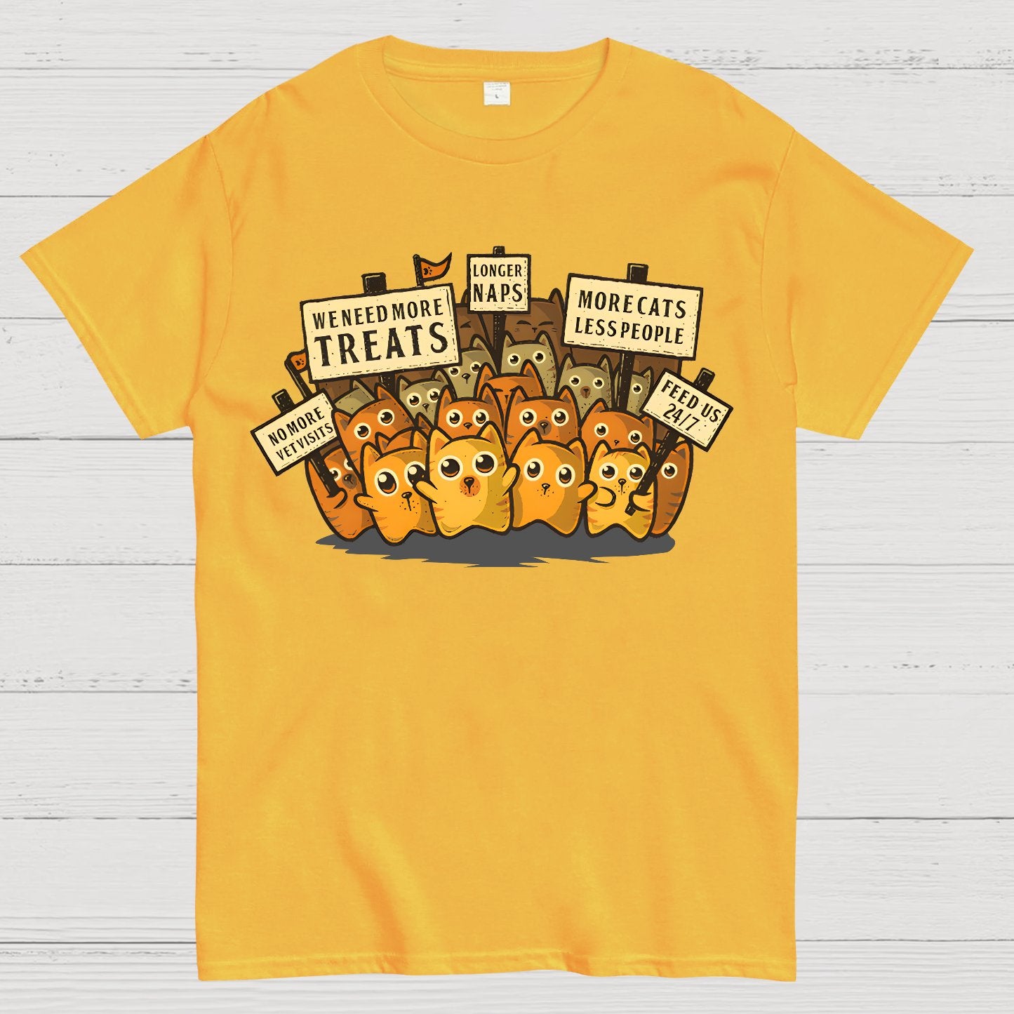 Kitten Protest Geek T-Shirt