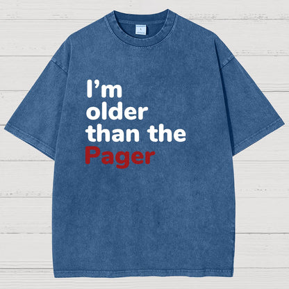 I'm Older Than The Pager Vintage Distressed T-shirt