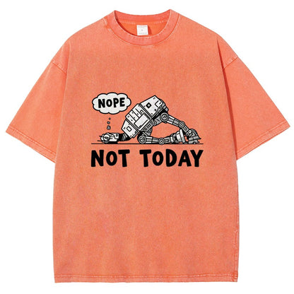 No Not Today  Vintage Distressed T-shirt