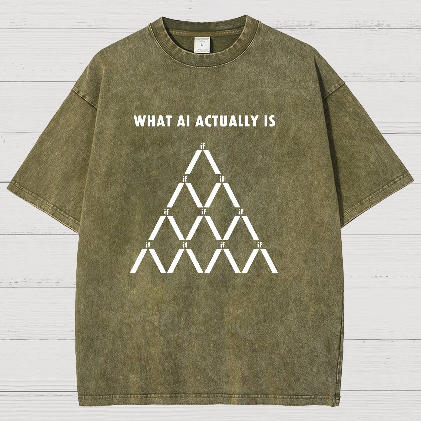 Artificial Intelligence Machine Learning Geek Vintage Distressed T-shirt