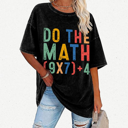 Do The Math 67 Meme Funny Six Seven Vintage Distressed T-shirt
