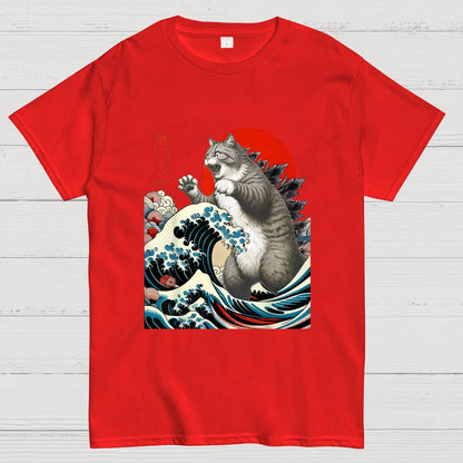Catzilla Cat Japanese Art T-Shirt